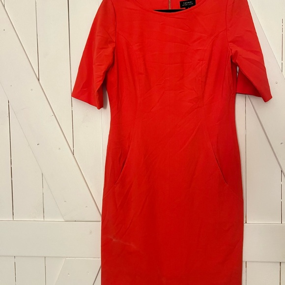 Gorgeous orange Tahari dress; excellent condition. Worn one time - Picture 5 of 5